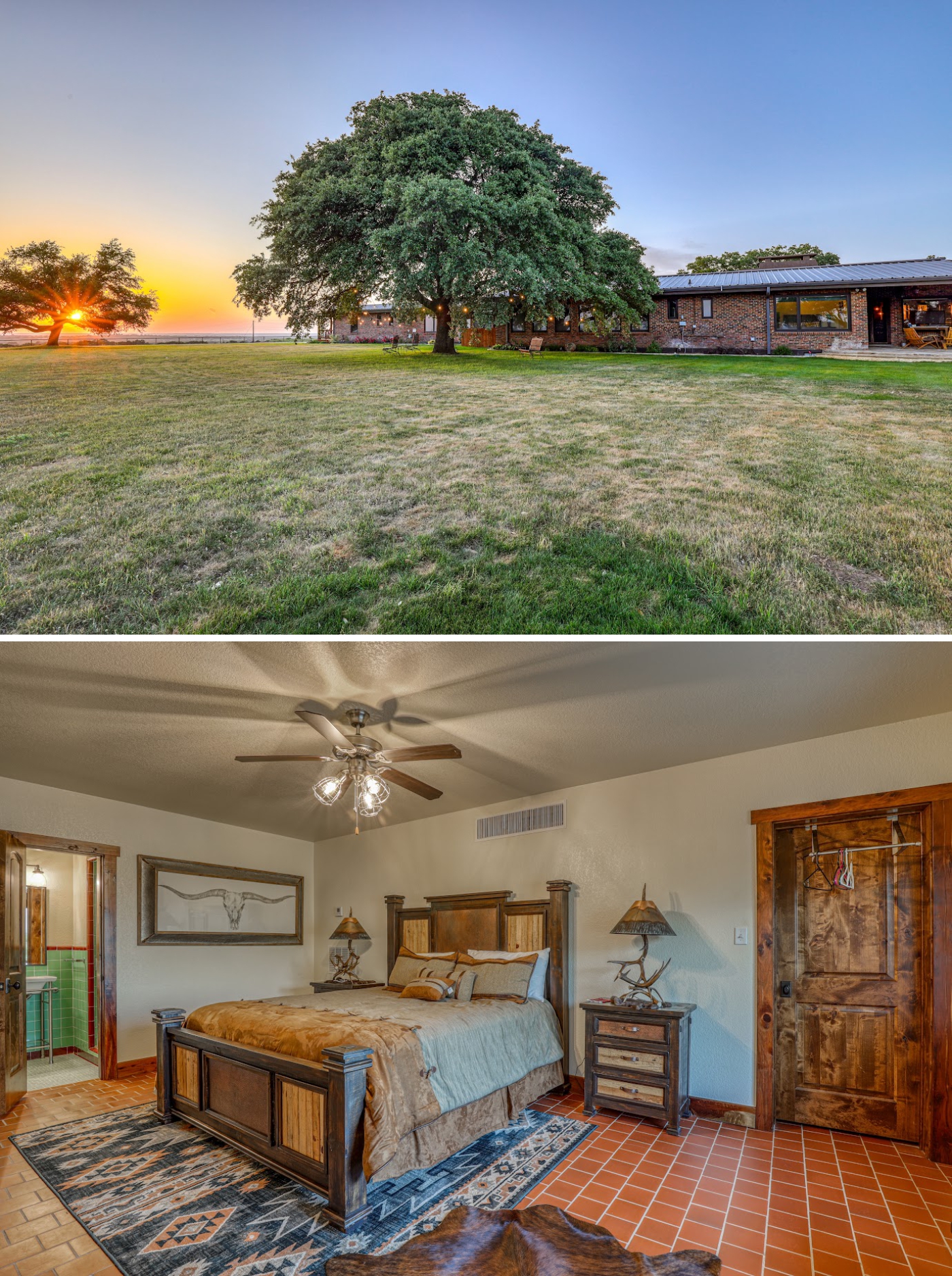 The on-site accommodations at Diamond A Ranch for Texas Destination weddings