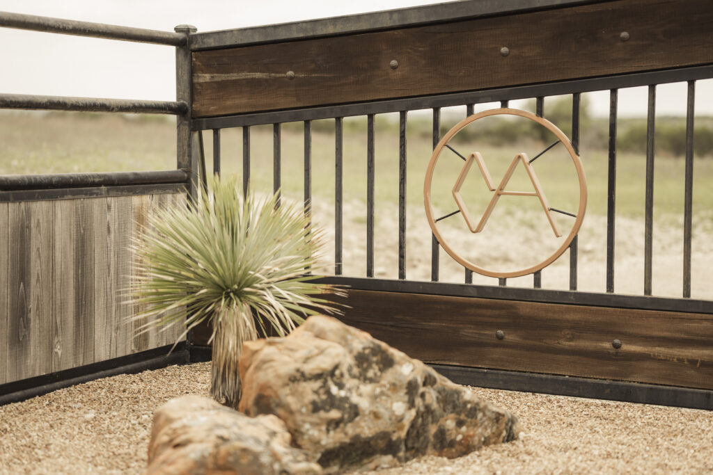 Entrance to Diamond A Ranch, a Texas wedding venue with onsite accommodations.