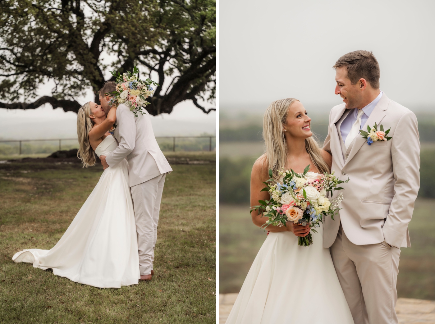 Couple's portraits from a Texas Wedding at Diamond A Ranch