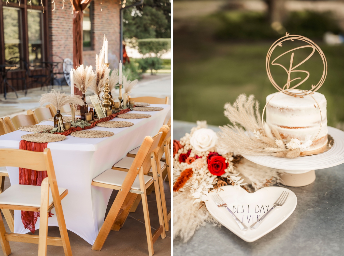 An outdoor micro wedding reception venue in Fort Worth 