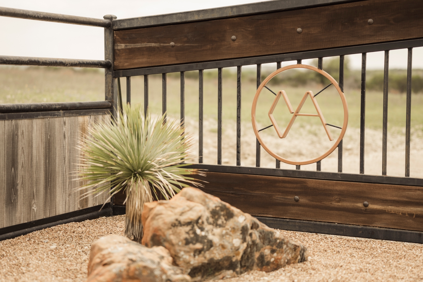 Details of the landscape at the Diamond A Ranch, a wedding weekend venue in Weatherford, Texas