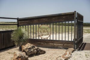 Front entrance sign at Diamond A Ranch